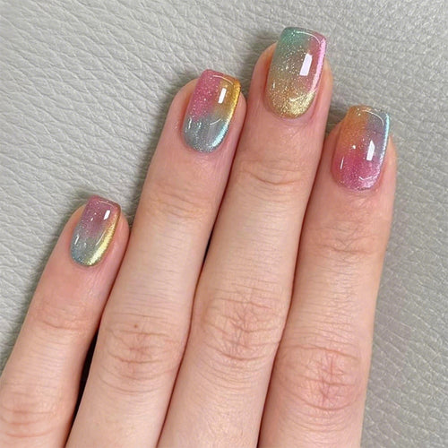 Acrylic nail set with gradient design Bowlift