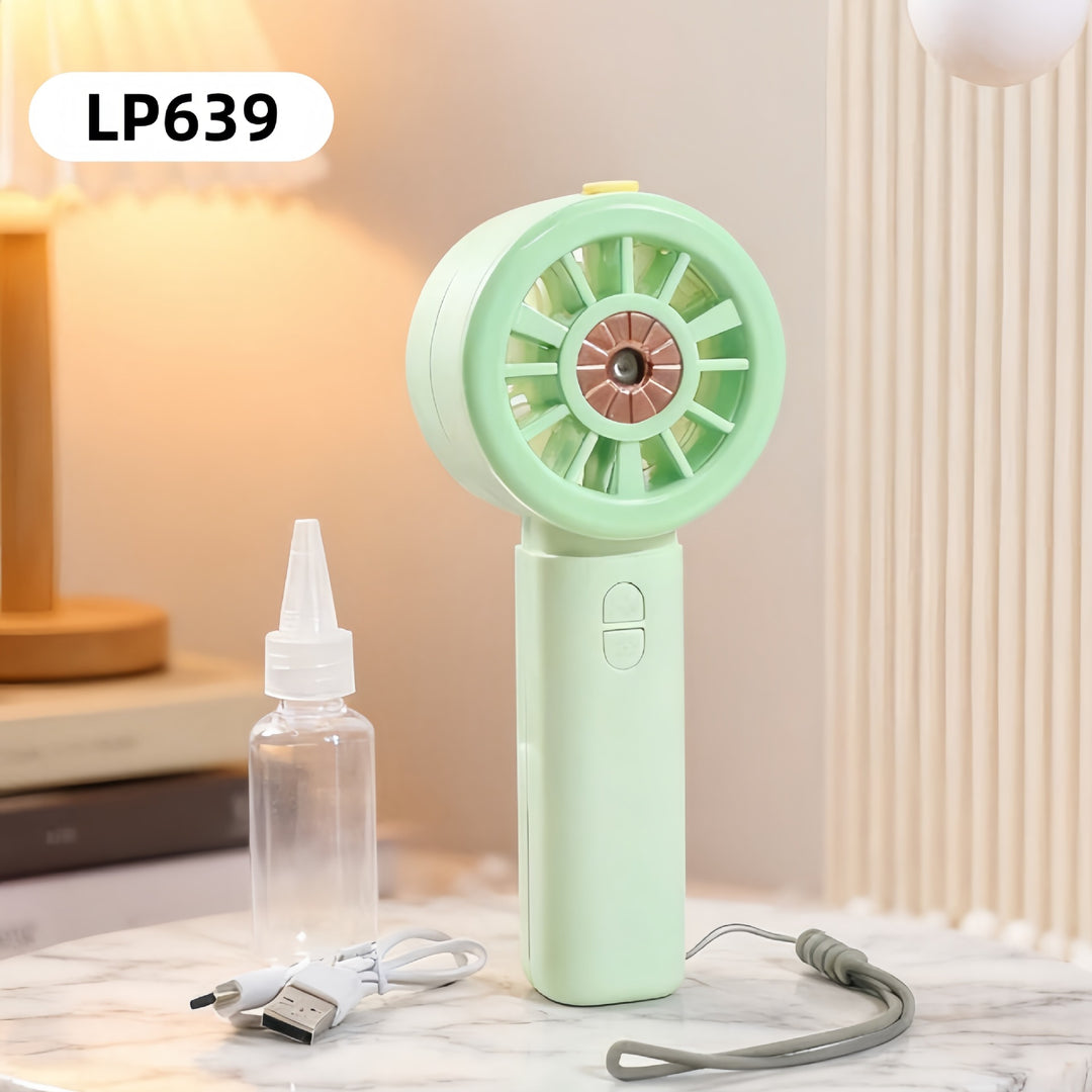 Unisex Handheld Fan with Spray Function Bowlift