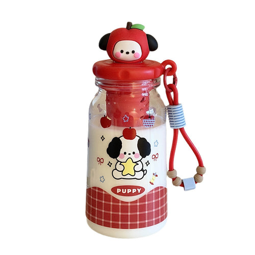 Women's Fruit Infuser Bottle with Practical Spout Stop Bowlift