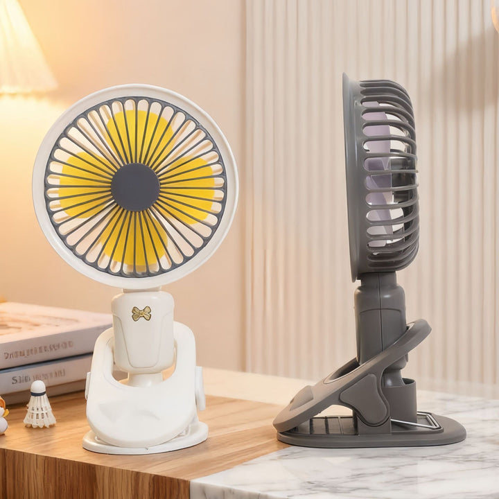 Women's Portable Table Fan with Multifunctional Mount Bowlift