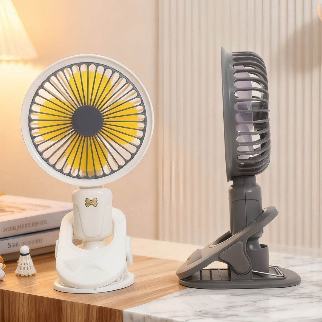 Portable mini fan with flexible tilt adjustment Bowlift