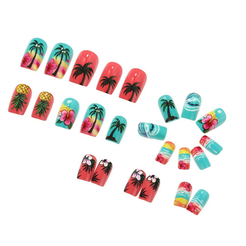 Tropical Style Artificial Nails Bowlift
