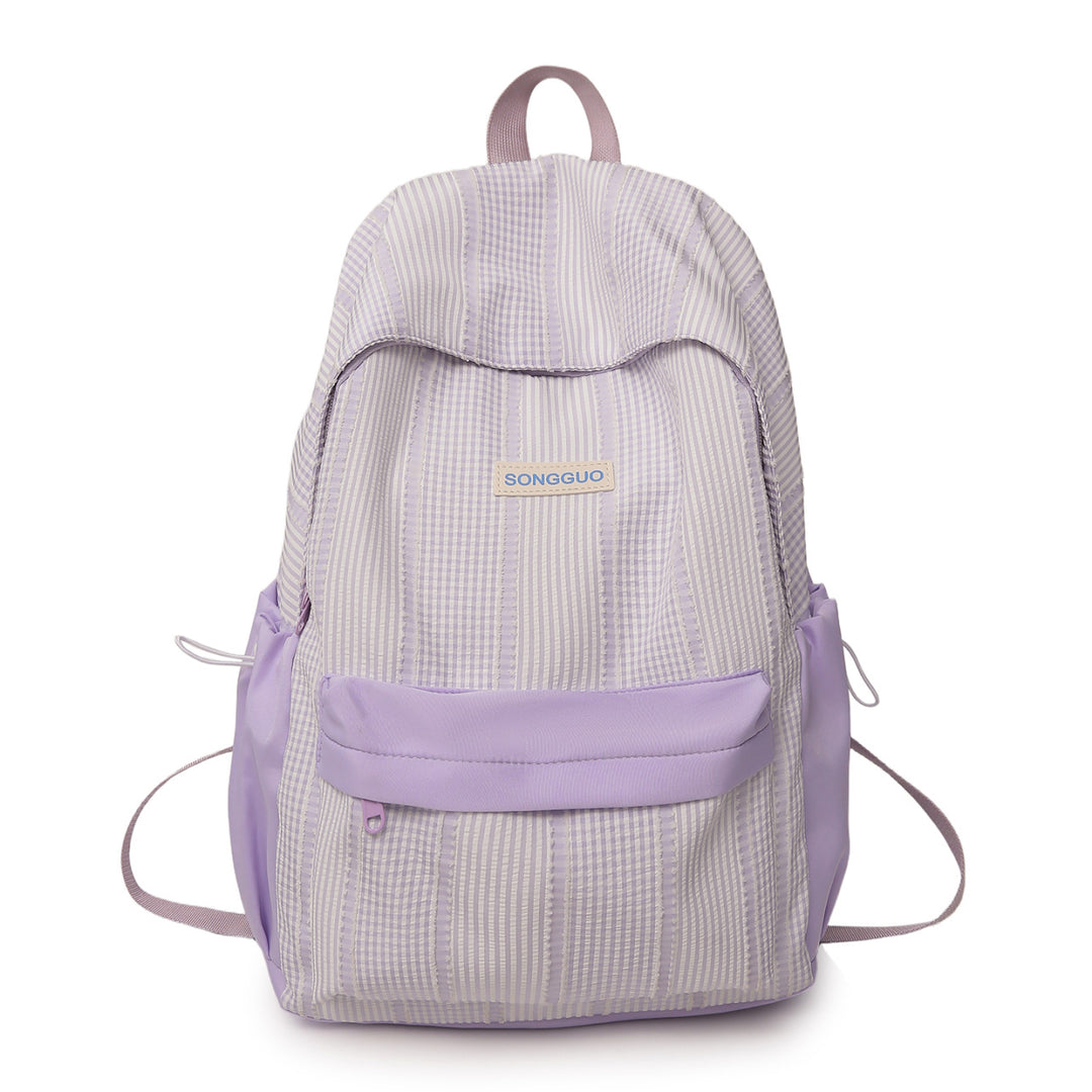 Casual Striped Backpack