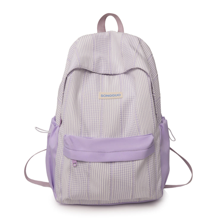 Casual Striped Backpack