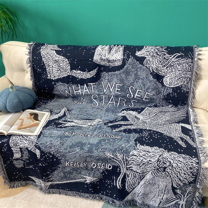 Artistic Celestial Tapestry Blanket