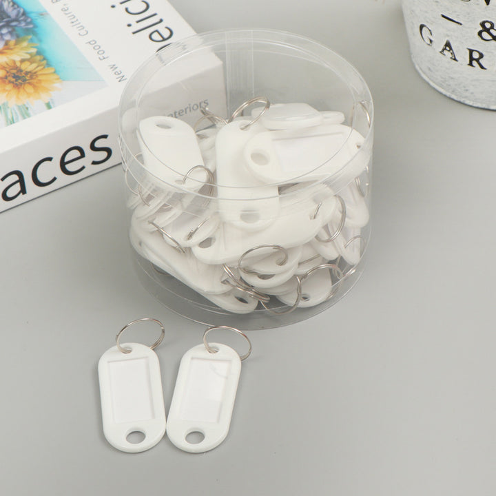 Unisex Labels Keychain with Writable Area Bowlift