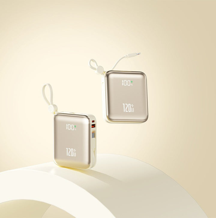 Compact power bank with state-of-the-art quick charging function and digital display Bowlift