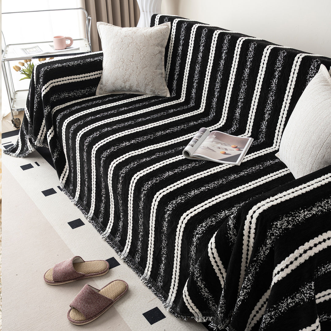 Textured Knit Couch Blanket