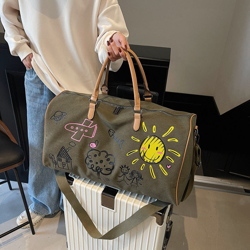 Artistic Doodle Travel Duffle Bag Bowlift