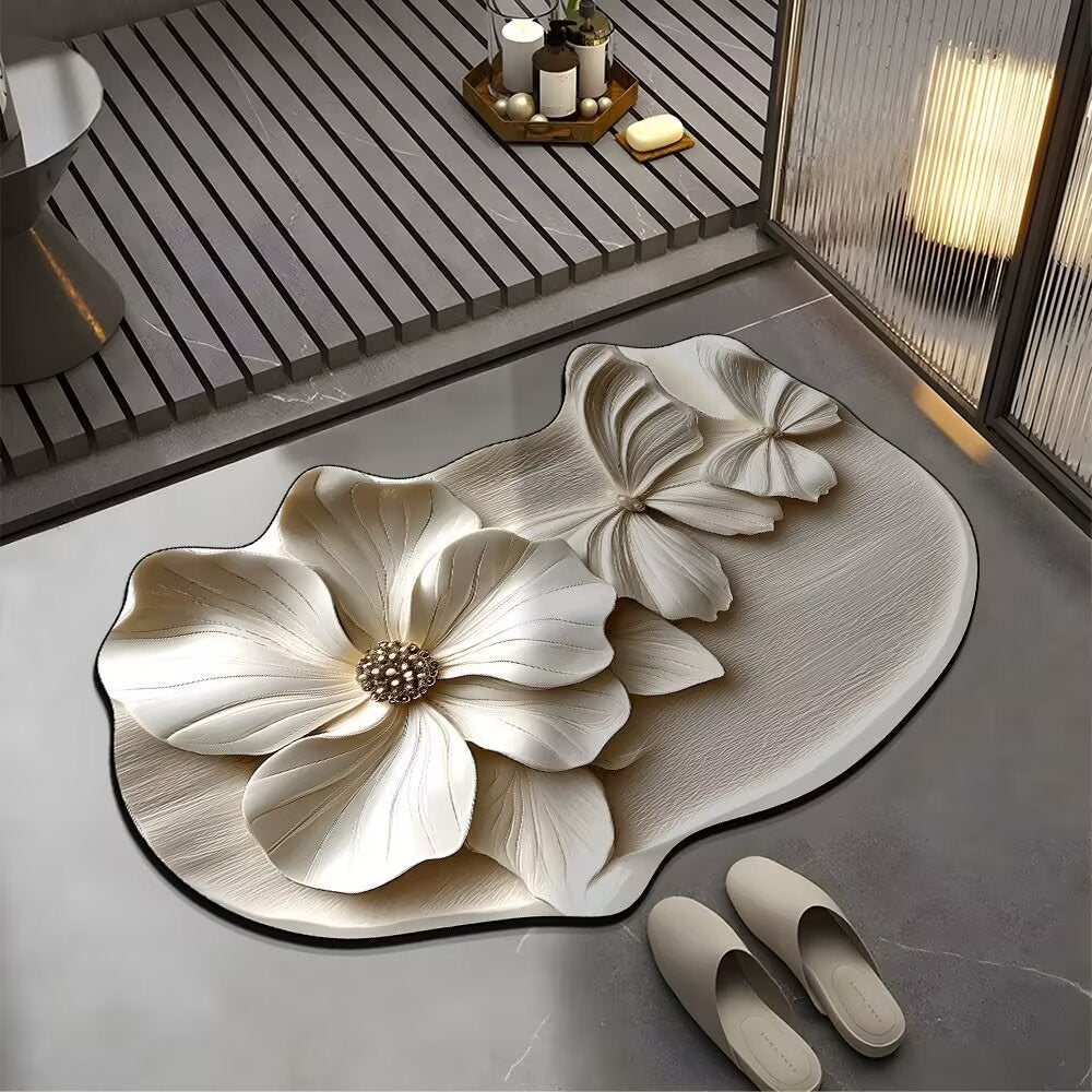 Decorative Butterfly Bath Mat Bowlift