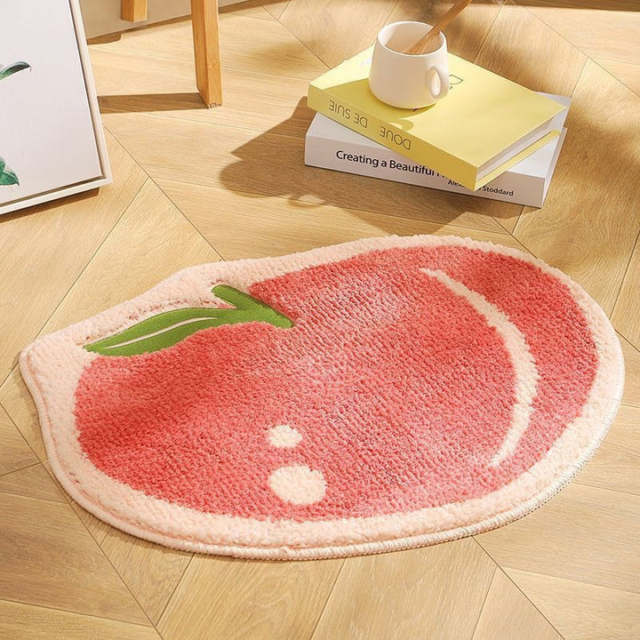 Lemon-Shaped Bath Mat Bowlift