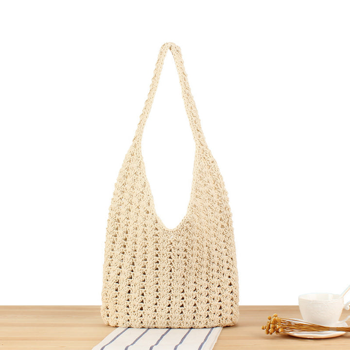 Handcrafted Shoulder Bag Made of Natural Weave Bowlift