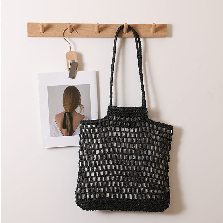 Handmade net tote bag made of natural material Bowlift