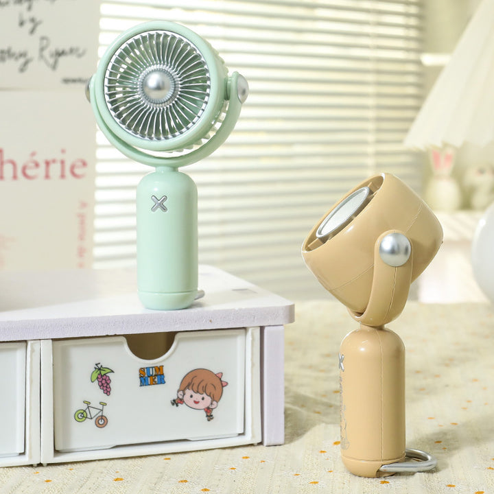 Women's Portable Hand Fan with Cute Animal Design Bowlift
