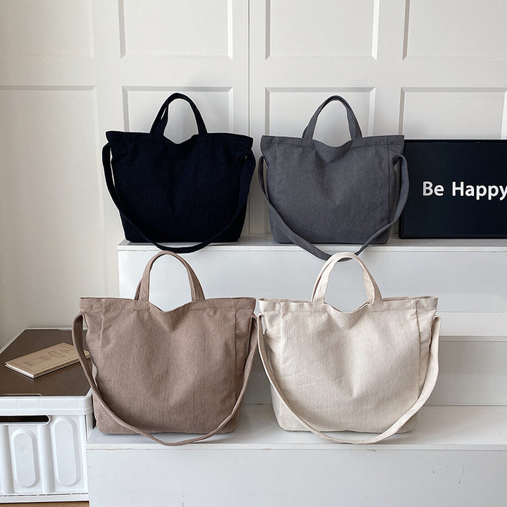 WoSoft Corduroy Tote Bag Bowlift