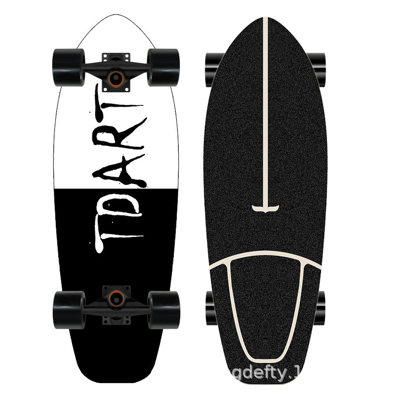 Artistic Lion Design Skateboard Bowlift