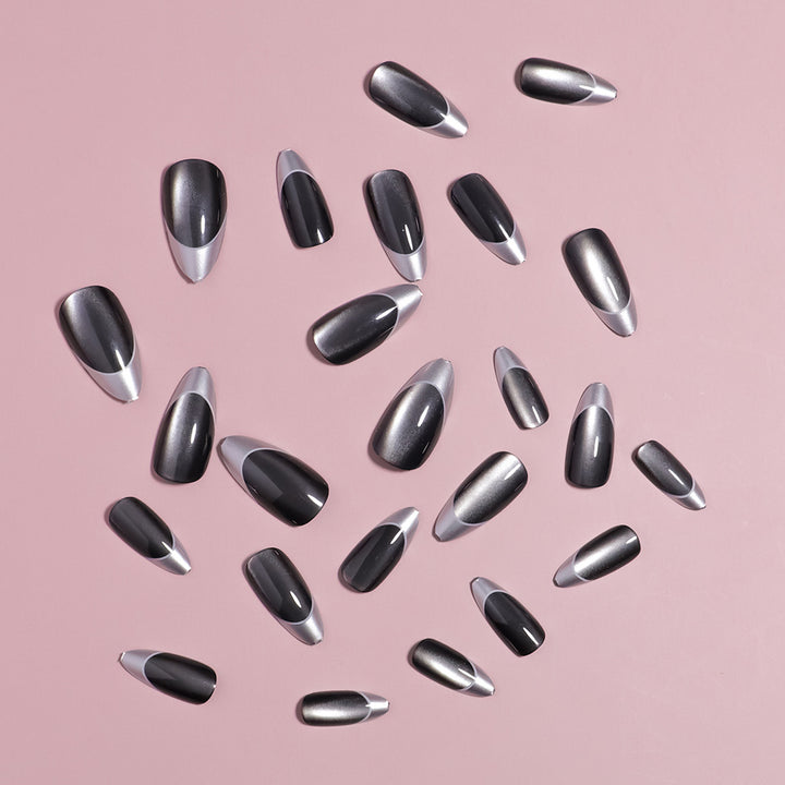 Artful Abstract Design Press-On Nails Bowlift