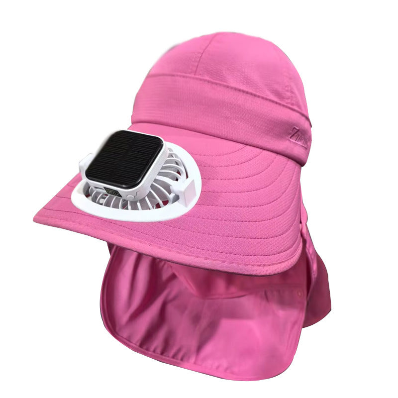 Solar-powered mini fan with digital battery level indicator and USB-C charging port Bowlift