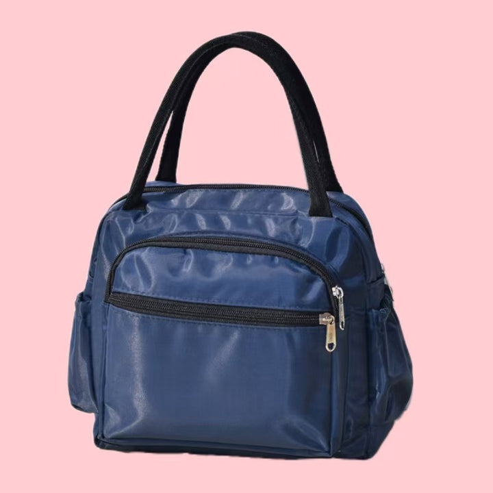 Cat Print Multi-Pocket Tote Bag Bowlift