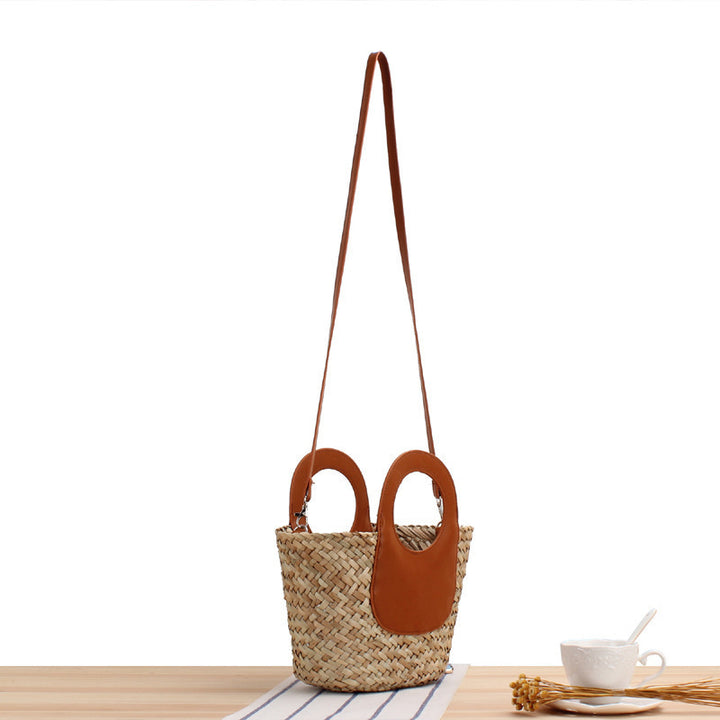 Designer Shoulder Bag in Modern Wave Pattern Bowlift