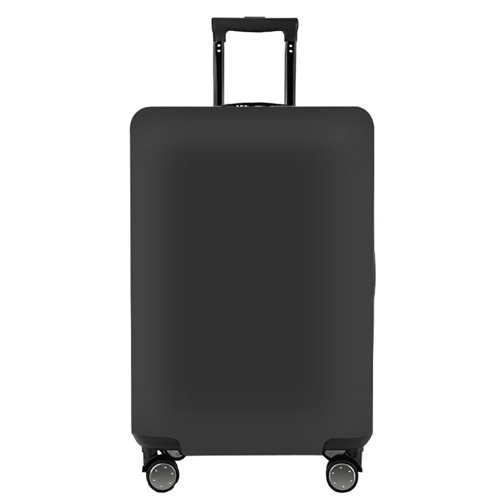 Unisex nan elastic motif suitcase cover made of stretchable polyester with handle and wheel openings Bowlift