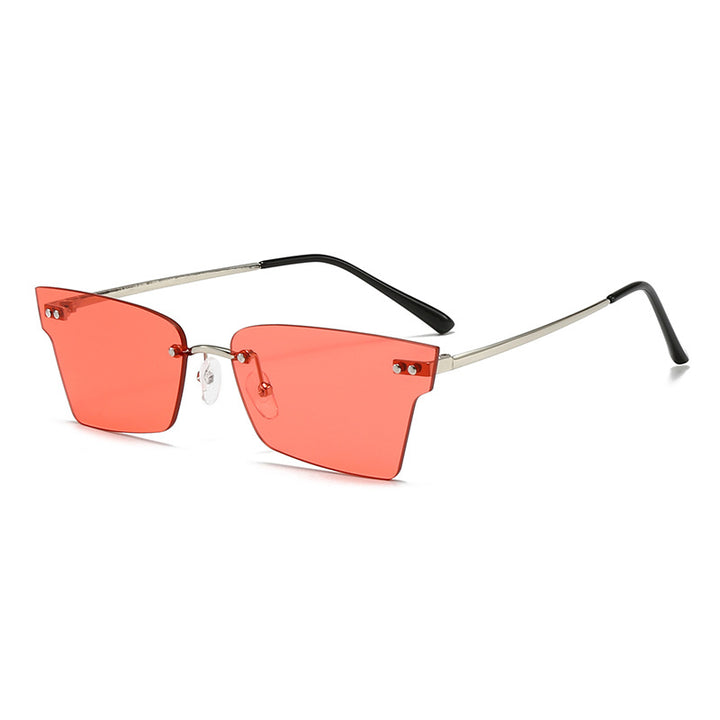 Ladies trendy geometric sunglasses with ultra-light frame Bowlift