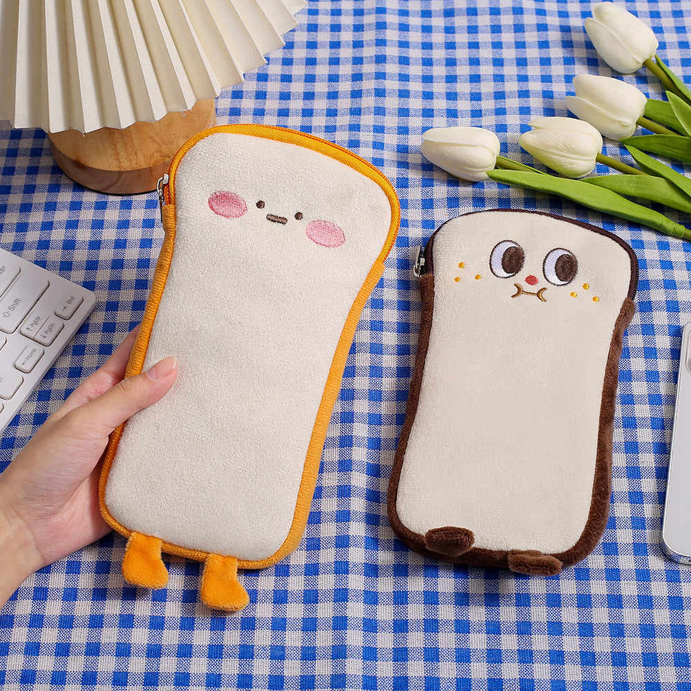 Plush Cartoon-Themed Pencil Case Bowlift