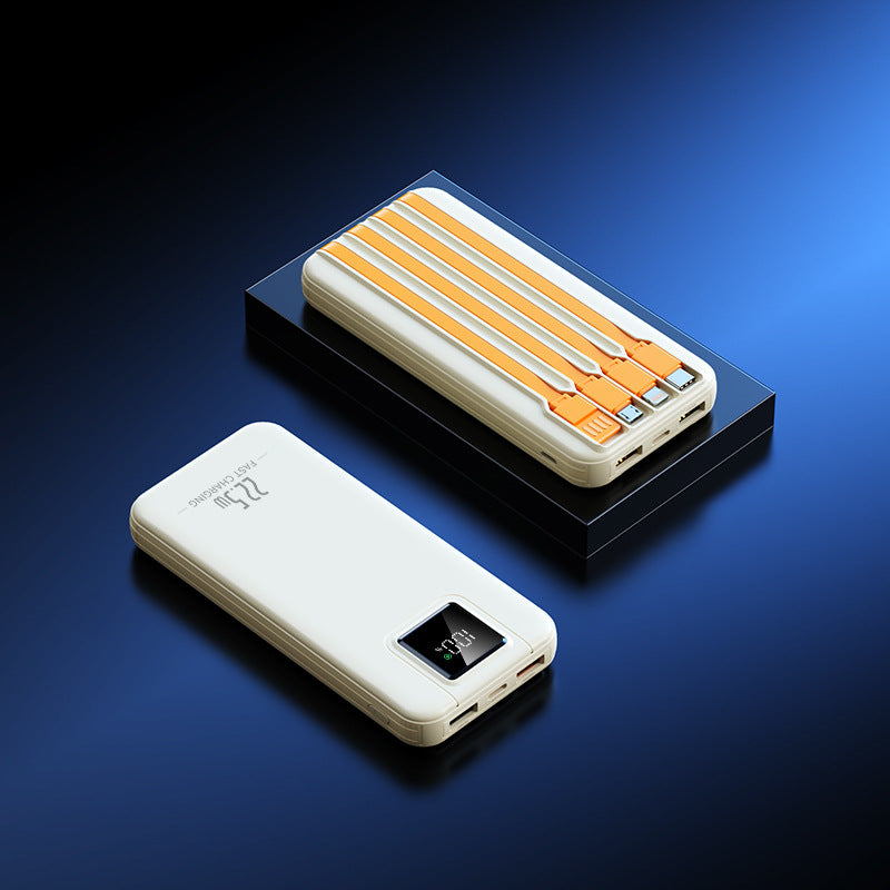 Portable power bank with intelligent fast charging function and digital charge level display Bowlift