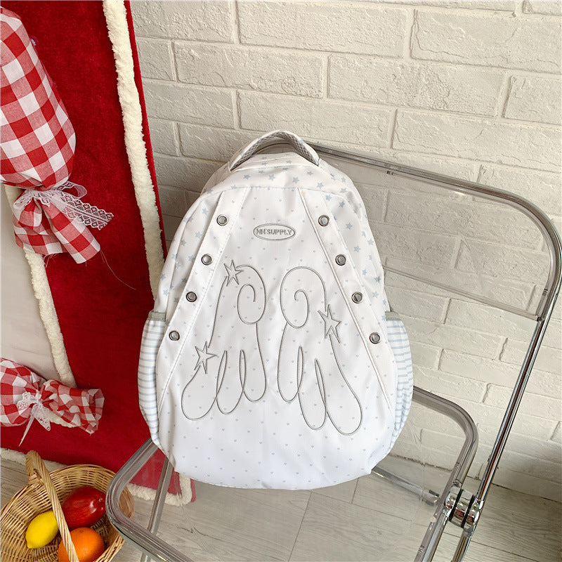 Charming Winged Design Backpack