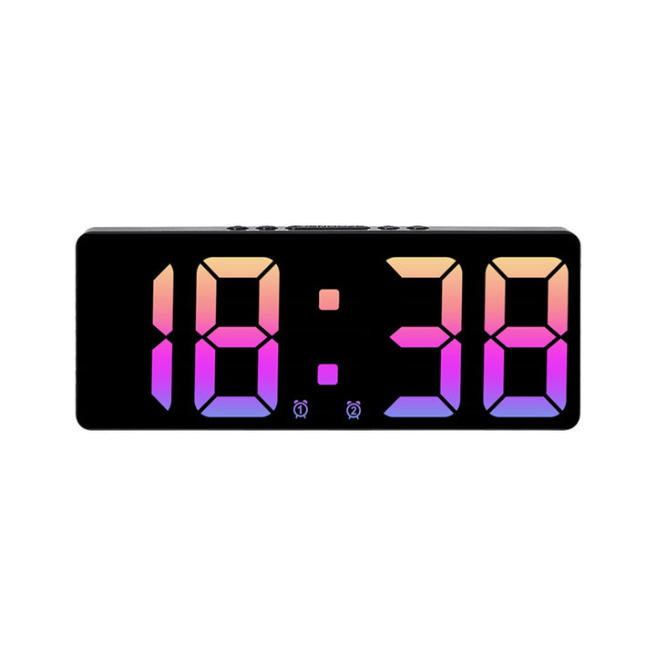 Digital LED alarm clock with large, light blue display and snooze function Bowlift