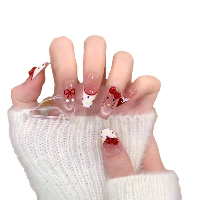 Artificial nails with cute 3D designs Bowlift
