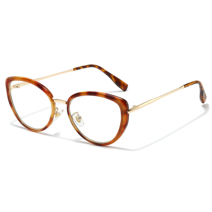 Fashion-Forward Cat-Eye Sunglasses with Trendy Tortoiseshell Frame Bowlift