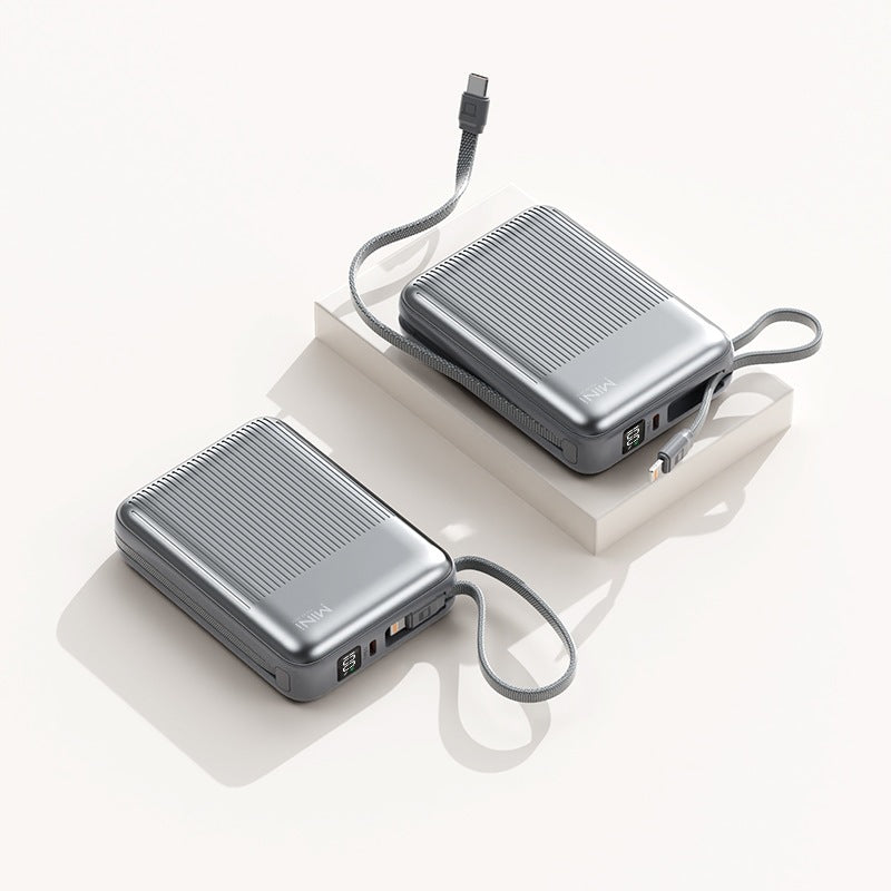 Compact power bank with integrated cable system Bowlift