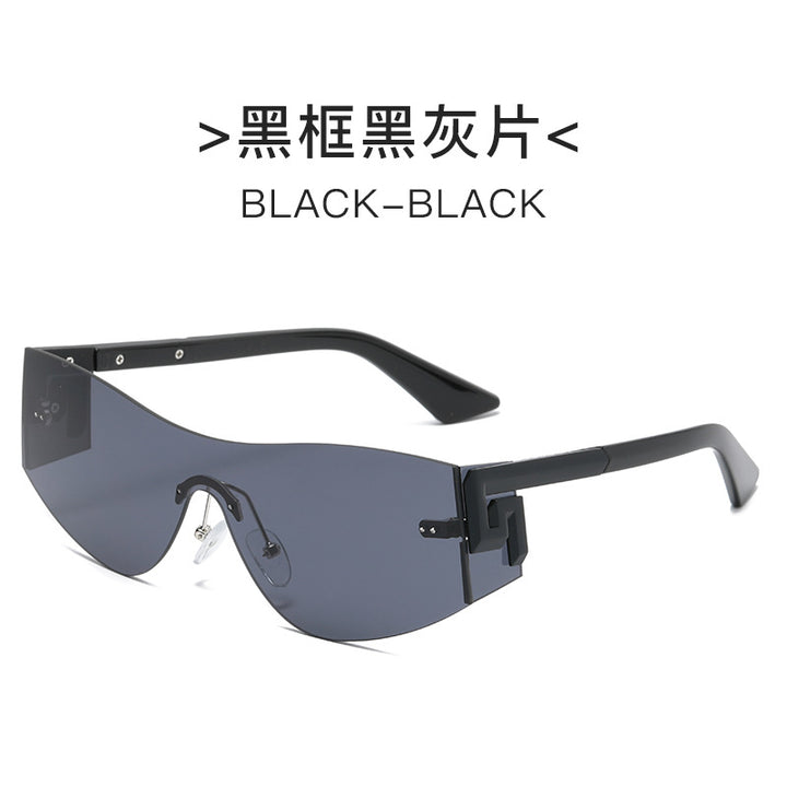Women's futuristic oversized sunglasses with striking design Bowlift