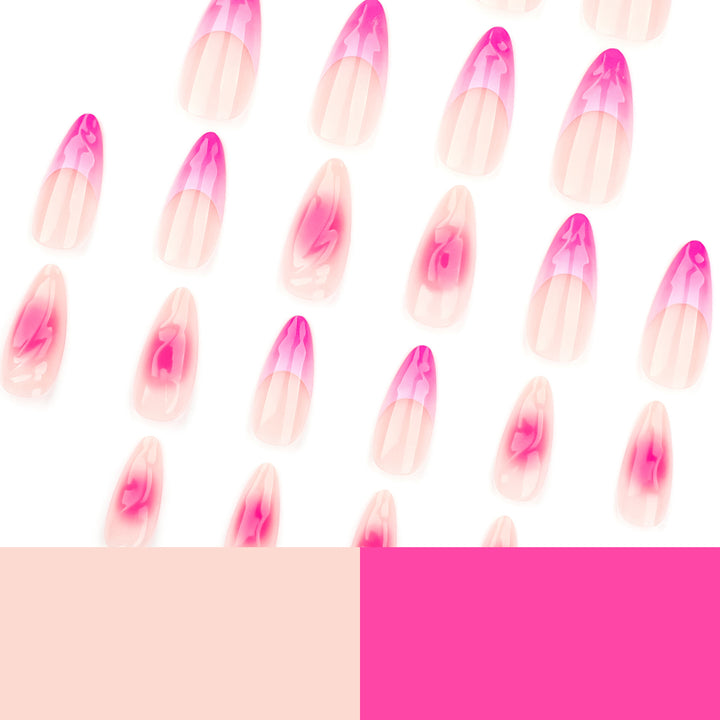 Artistic acrylic nails with elegant ombre effect Bowlift
