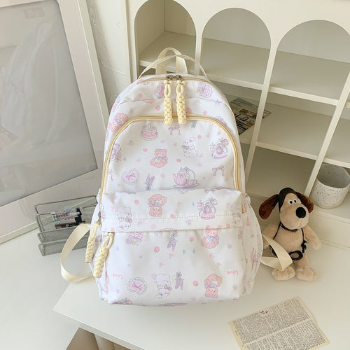 Cute Character Print Backpack