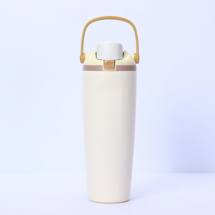 Women's insulated drinking bottle with ergonomic carry handle Bowlift