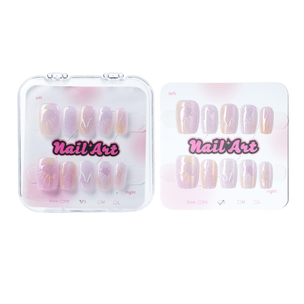 Long-Lasting Artistic Press-On Nail Set Bowlift