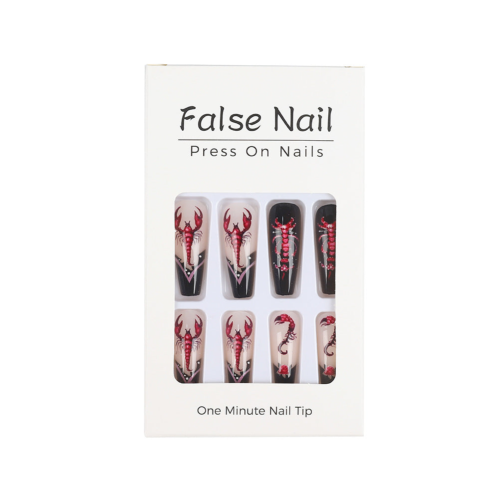 Creative artificial nails in spooky design Bowlift