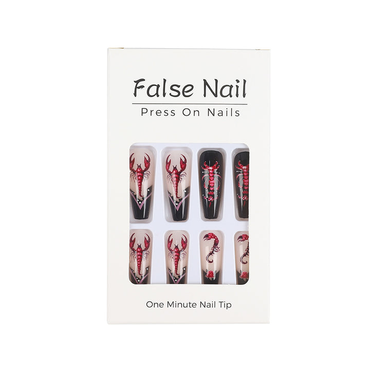 Creative artificial nails in spooky design Bowlift