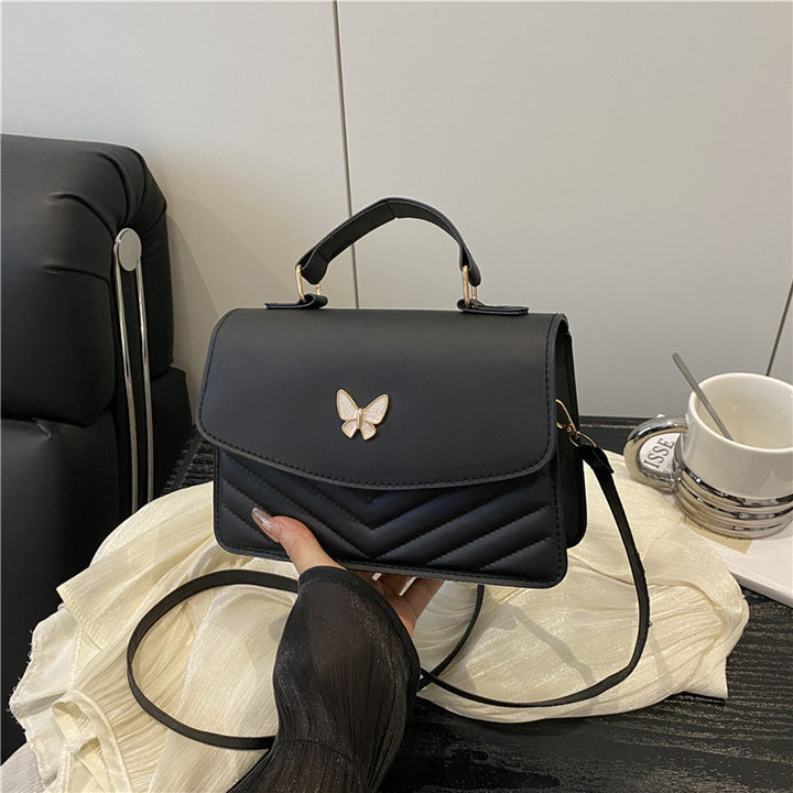 WoElegant Quilted Leather Satchel Bag Bowlift
