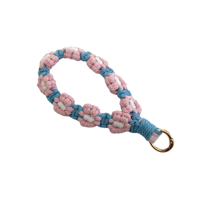 Floral Macrame Keychain Holder Bowlift