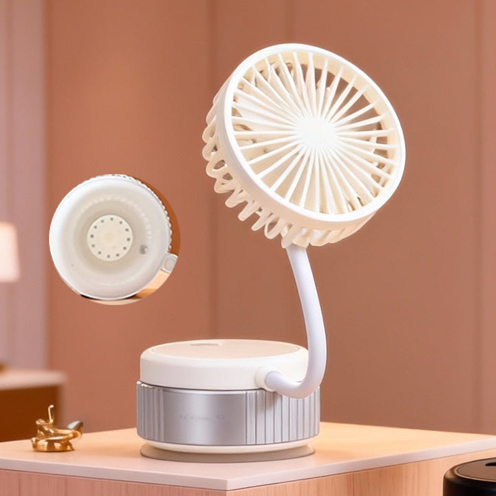 Ladies Portable Handheld Fan with Flexibly Adjustable Tilt Mechanism Bowlift