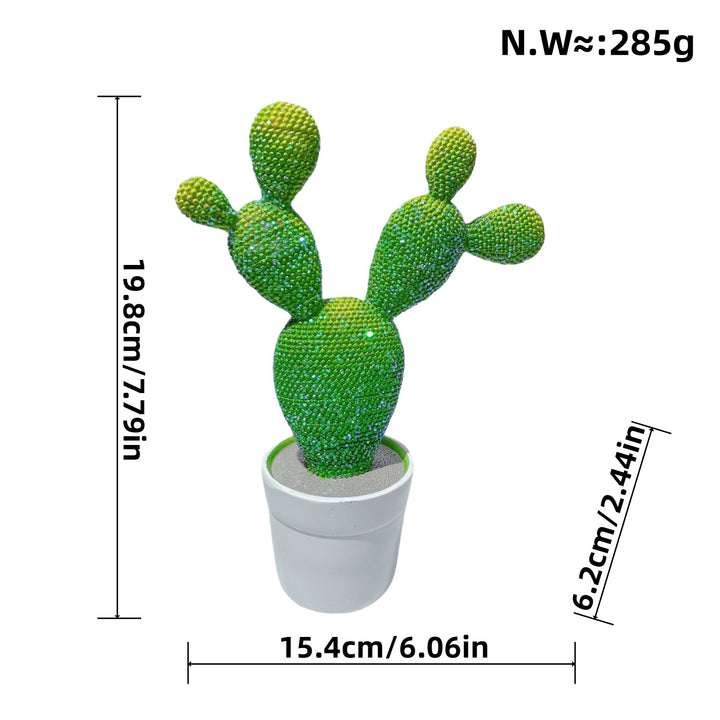 Glittering Cactus Decorative Figure Bowlift
