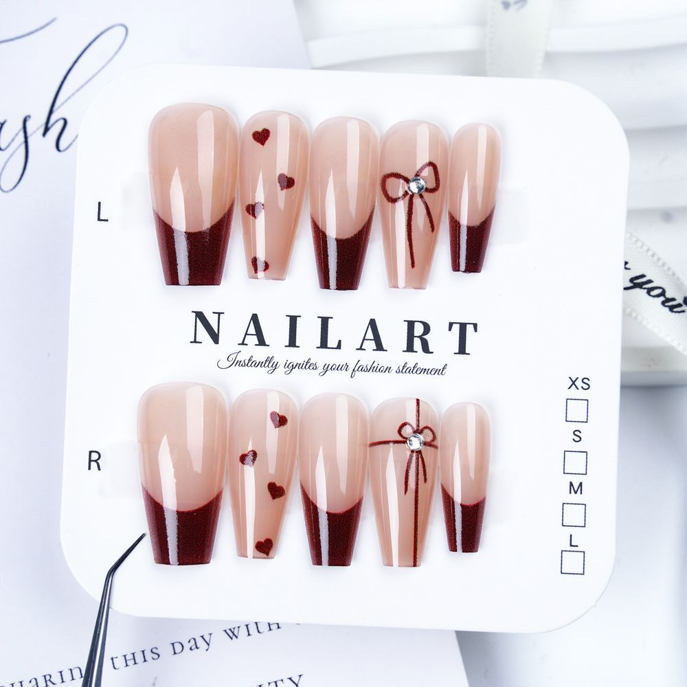 Artistic 3D Butterfly Press-On Nail Set Bowlift