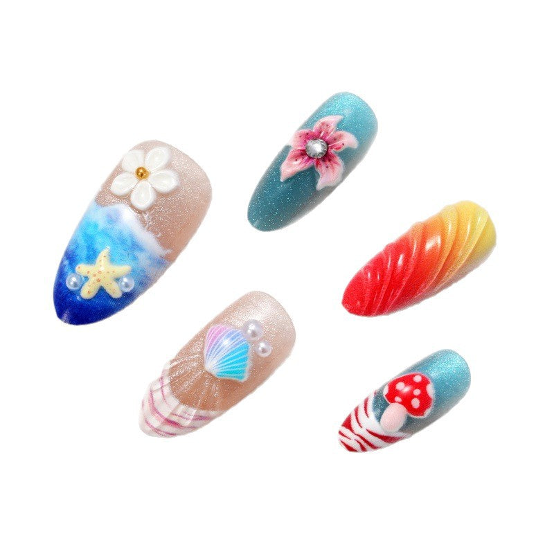 Artful nail designs with maritime motifs Bowlift