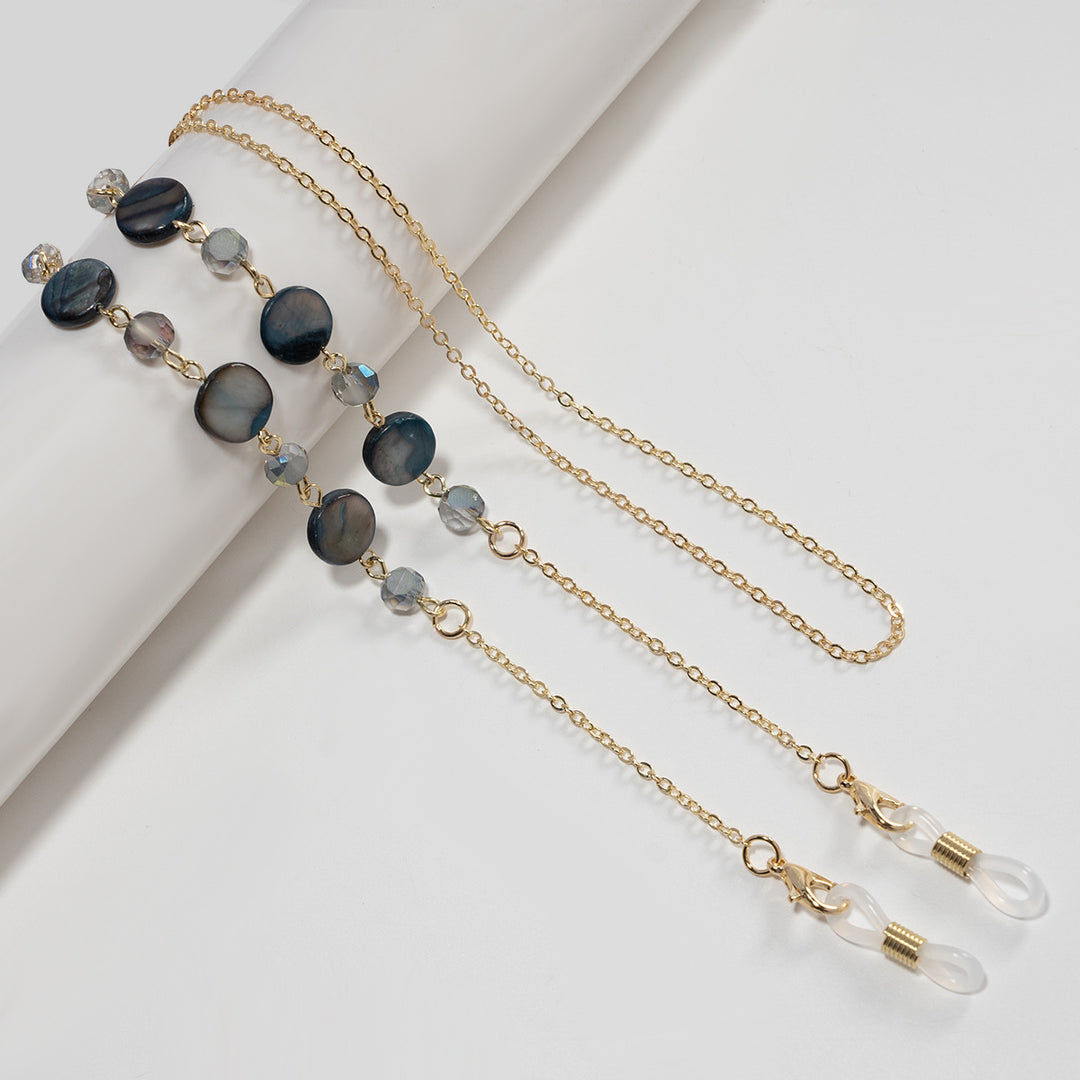 Elegant Crystal Beaded Eyewear Chain Bowlift