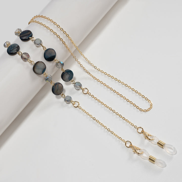 Elegant Crystal Beaded Eyewear Chain Bowlift