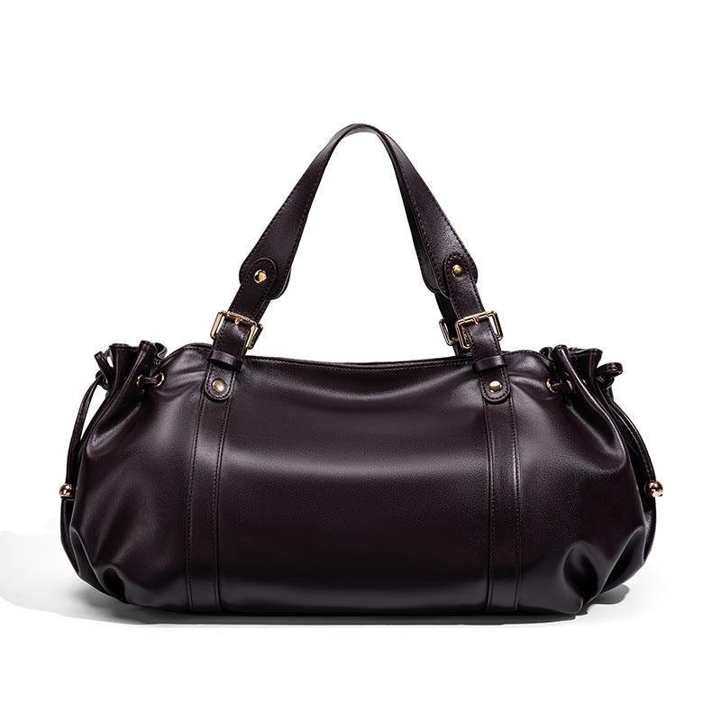 Stylish Leather Handbag Bowlift