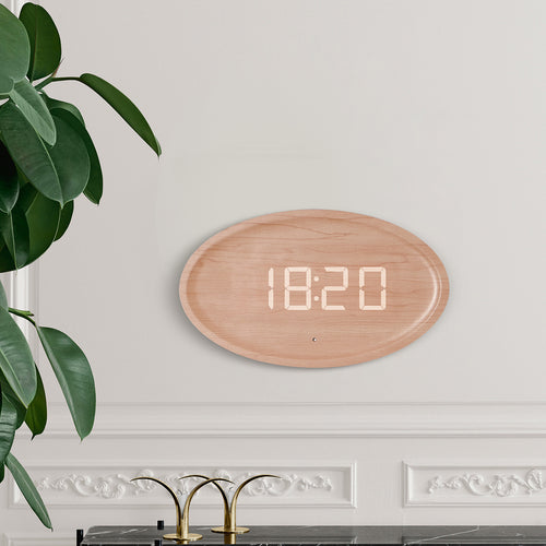 Digital Wall Clock in modern minimalist design Bowlift